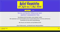 Desktop Screenshot of maifest-wiesenstetten.de